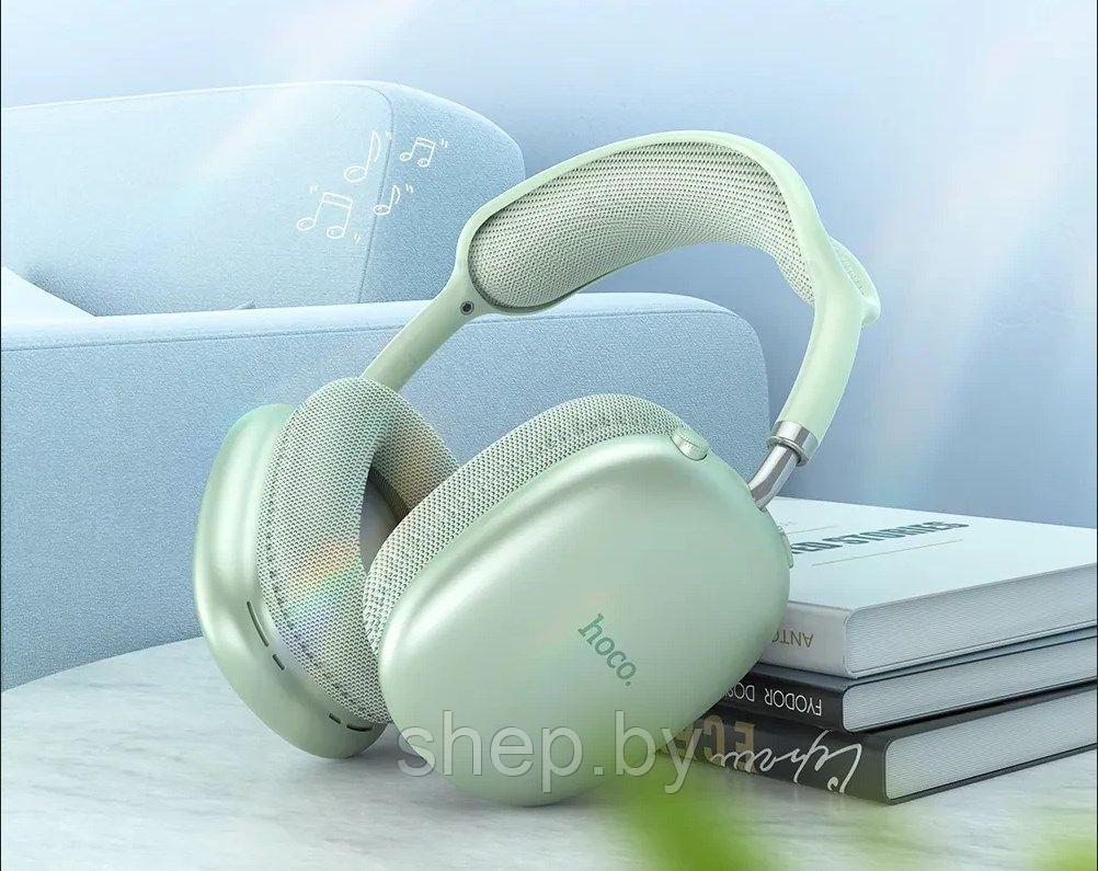 Беспроводные наушники Hoco W35 Air с микрофоном NEW 2024!!! цвет: зеленый, голубой, серебро, черный - фото 8 - id-p224459213