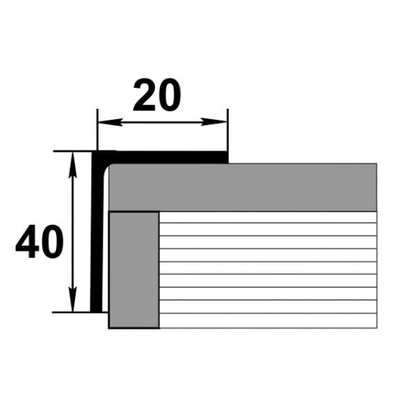 Уголок ПВХ 40Х20, 2,7 метра, цвет 001 белый - фото 2 - id-p224459250