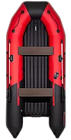 Надувная лодка Таймень NX 4000 НДНД PRO красный/черный