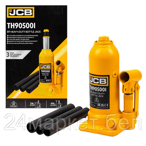 Бутылочный домкрат JCB TH905001 (5т), фото 2