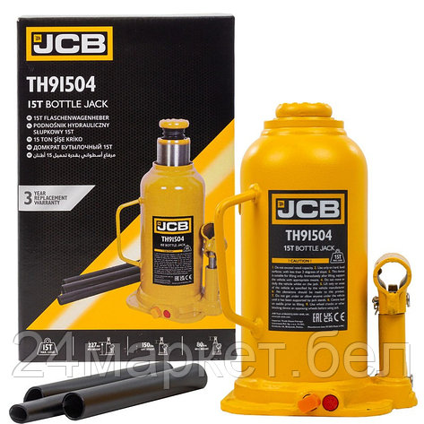 Бутылочный домкрат JCB TH91504 (15т), фото 2