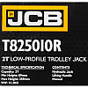 JCB-T825010R JCB Домкрат подкатной гидравлический 2т, фото 2