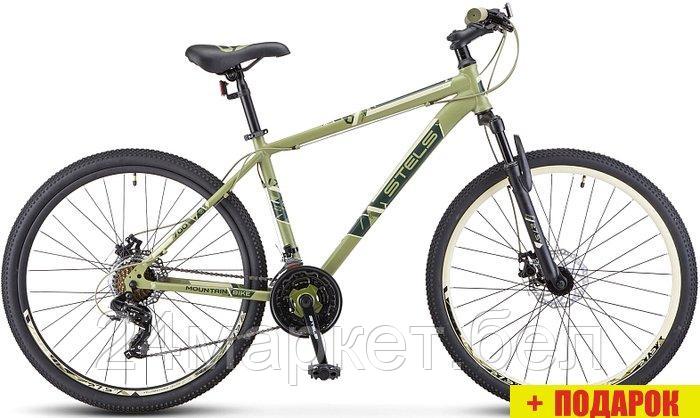 Велосипед Stels Navigator 700 MD 27.5 F020 р.21 2023 (хаки) - фото 1 - id-p224459665