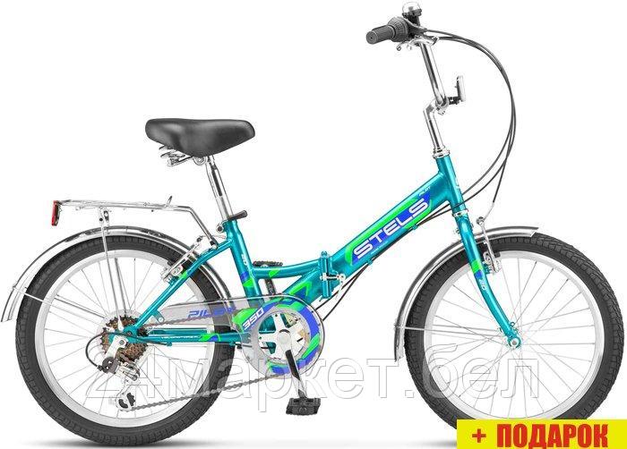 Детский велосипед Stels Pilot 350 20 2023 (морская волна) - фото 1 - id-p224459719