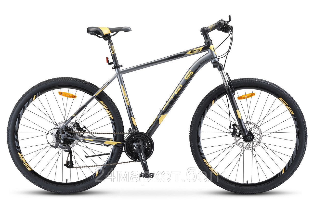 Велосипед Stels Navigator 910 MD 29 V010 р.16.5 2023 (черный/золотистый) - фото 1 - id-p224459588