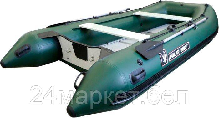 Моторно-гребная лодка Polar Bird Eagle PB-420E ПБ18 стеклокомпозит (зеленый) - фото 1 - id-p224459799