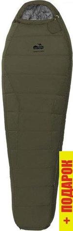 Спальный мешок TRAMP Fjord T-Loft Compact TRS-049C (правая молния, хаки), фото 2