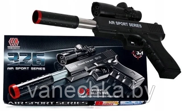 Пистолет AIR SPORT 326 пневматический, игрушечное оружие - фото 4 - id-p224460089