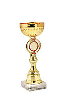 Кубок на мраморной подставке , высота 21 см, чаша 8 см арт. 428-210-80