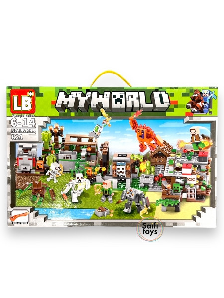 Детский конструктор Minecraft, Майнкрафт "My world" 821 деталей. - фото 1 - id-p224460128