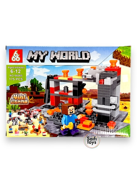 Детский конструктор Minecraft, Майнкрафт "My world" 175 деталей. - фото 1 - id-p224460134