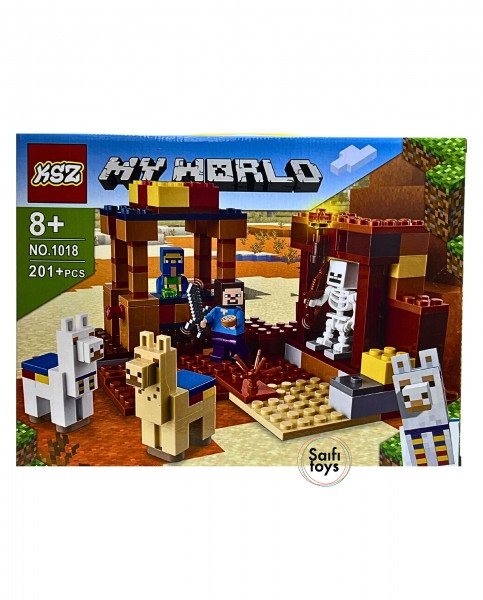 Детский конструктор Minecraft, Майнкрафт "My world" 201 деталей. - фото 1 - id-p224460141