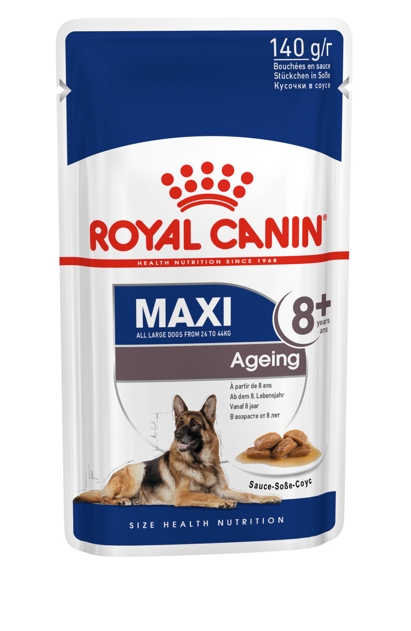 Royal Canin Maxi Ageing 8+ влажный корм (в соусе) для стареющих собак крупных размеров,140г., (Австрия) - фото 1 - id-p224461041