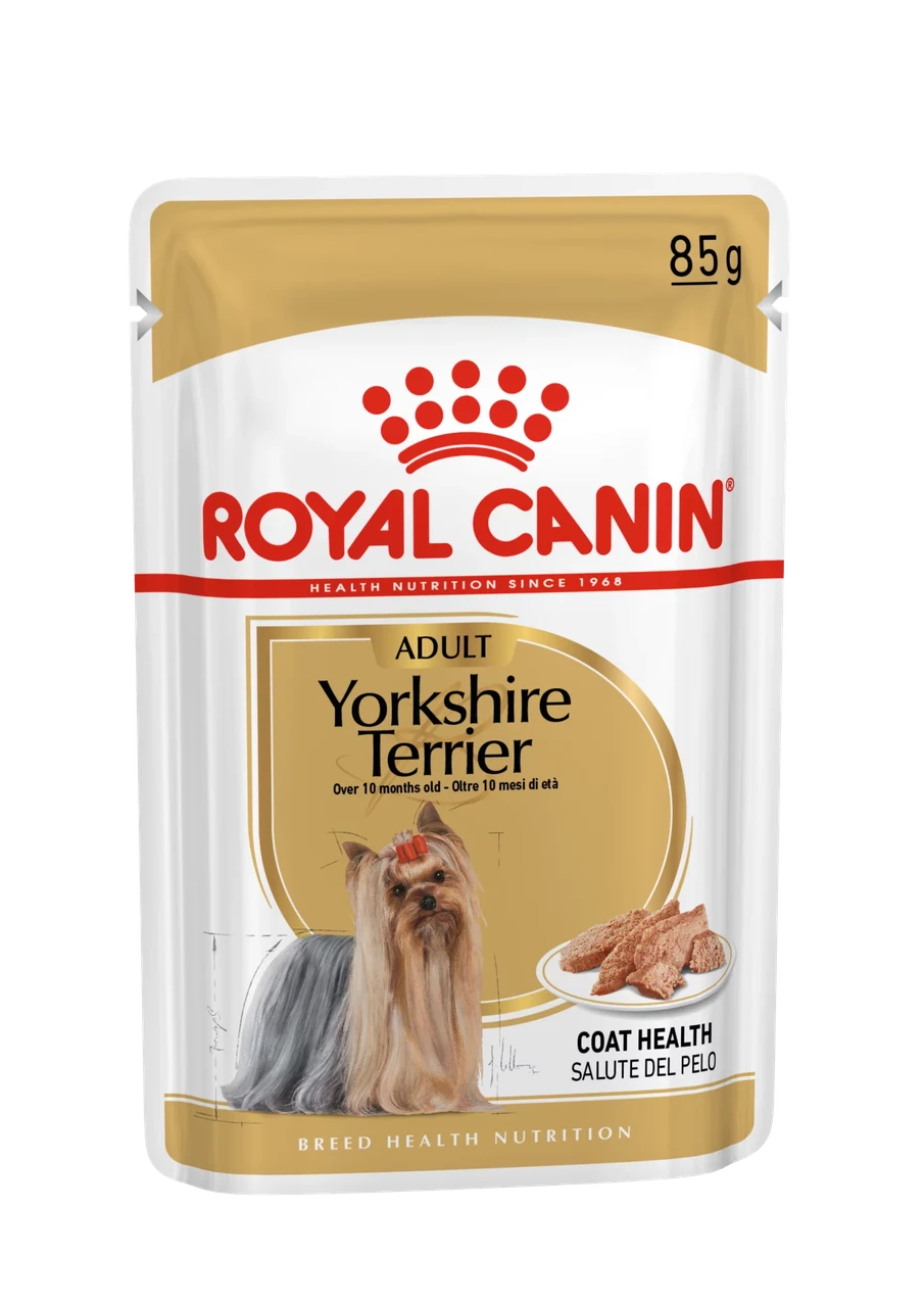 Royal Canin Yorkshire Terrier влажный корм (в паштете) для собак породы йоркширский терьер, 85г., (Австрия) - фото 1 - id-p224461063
