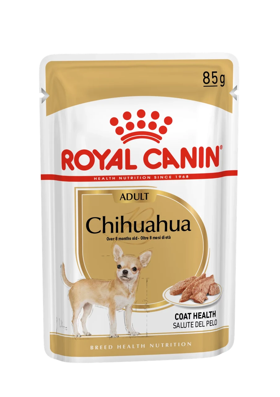 Royal Canin Chihuahua влажный корм (в паштете) для взрослых и стареющих собак породы чихуахуа, 85г., (Австрия)