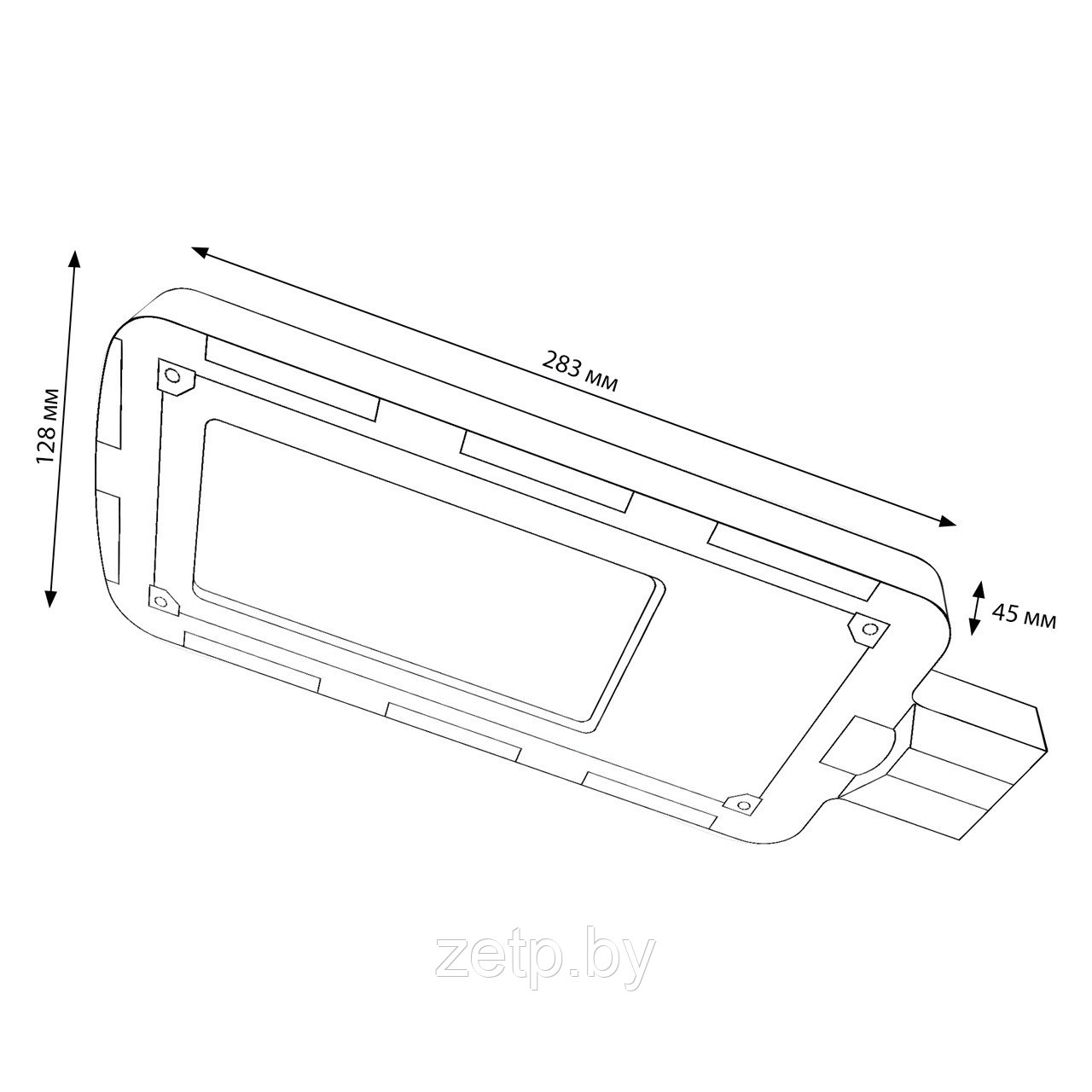 Уличный консольный (LED) светильник SL4, 50w/6500K/IP65 Smartbuy - фото 5 - id-p224461086