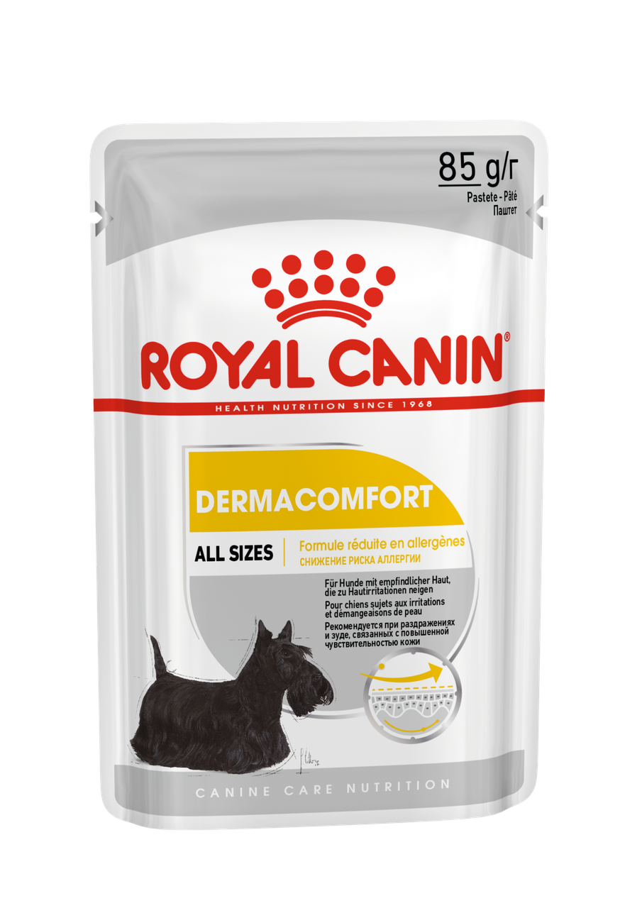 Royal Canin Dermacomfort Canine Adult влажный корм (в паштете) для взрослых собак, 85г., (Австрия)