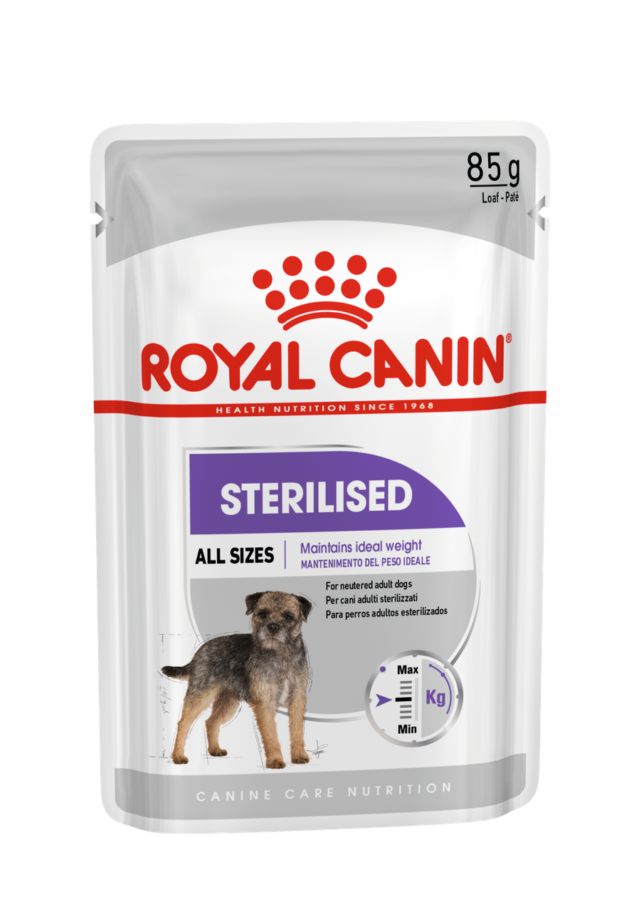 Royal Canin Sterilised Canin Adult влажный корм (в паштете) для взрослых стерилизованных собак, 85г.,(Австрия)