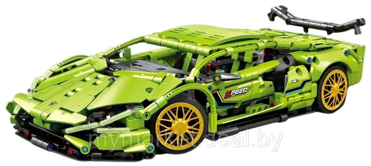 Конструктор для детей гоночная машина Lamborghini на пульте управления 1273 деталей аналог Лего - фото 2 - id-p224461669