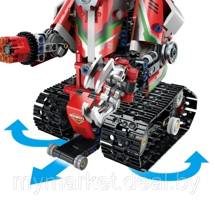 Конструктор для детей Робот трансформер 2в1 на пульте управления 703 детали аналог Лего - фото 4 - id-p224461682