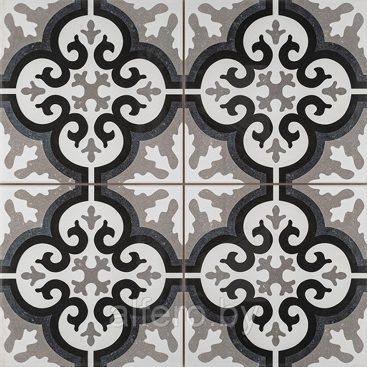 Керамогранит ETILI SERAMIK Manisa Black 450х450х8 пэчворк