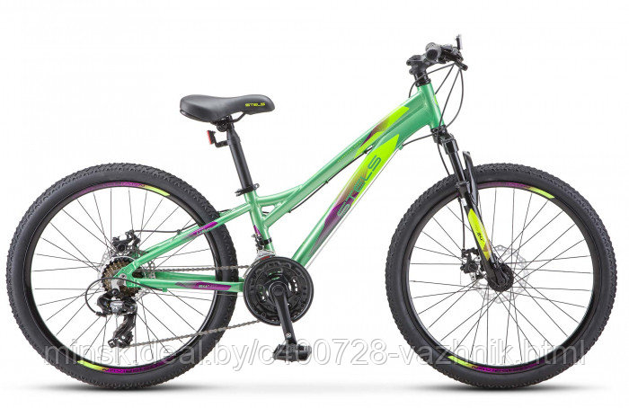 Велосипед подростковый Stels Navigator-460 MD 24" K010 зелёный - фото 2 - id-p224463649