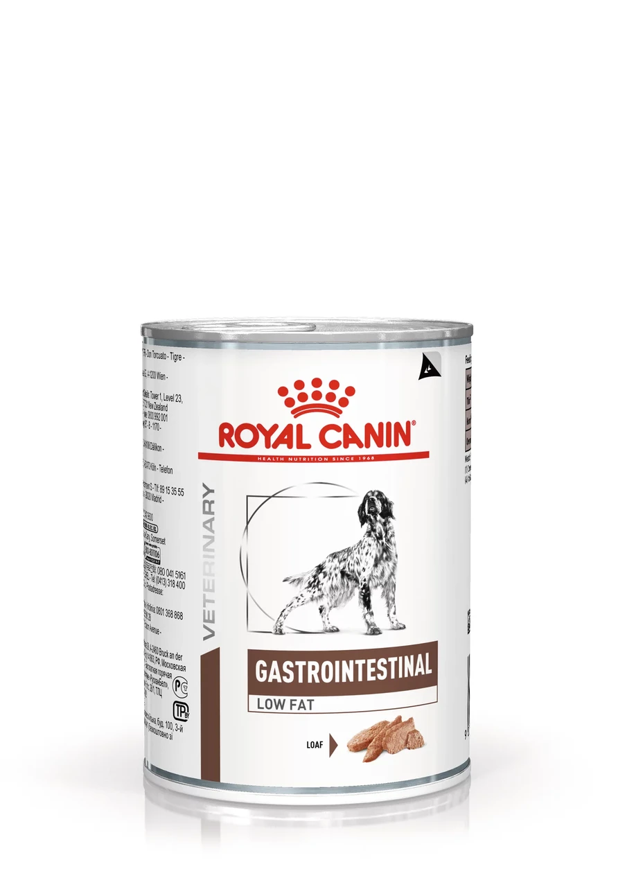 Royal Canin Gastrointestinal Low Fat, влажный диетический корм (паштет) для собак, 420г., (Австрия)