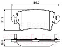 Тормозные колодки Bosch 0986494043