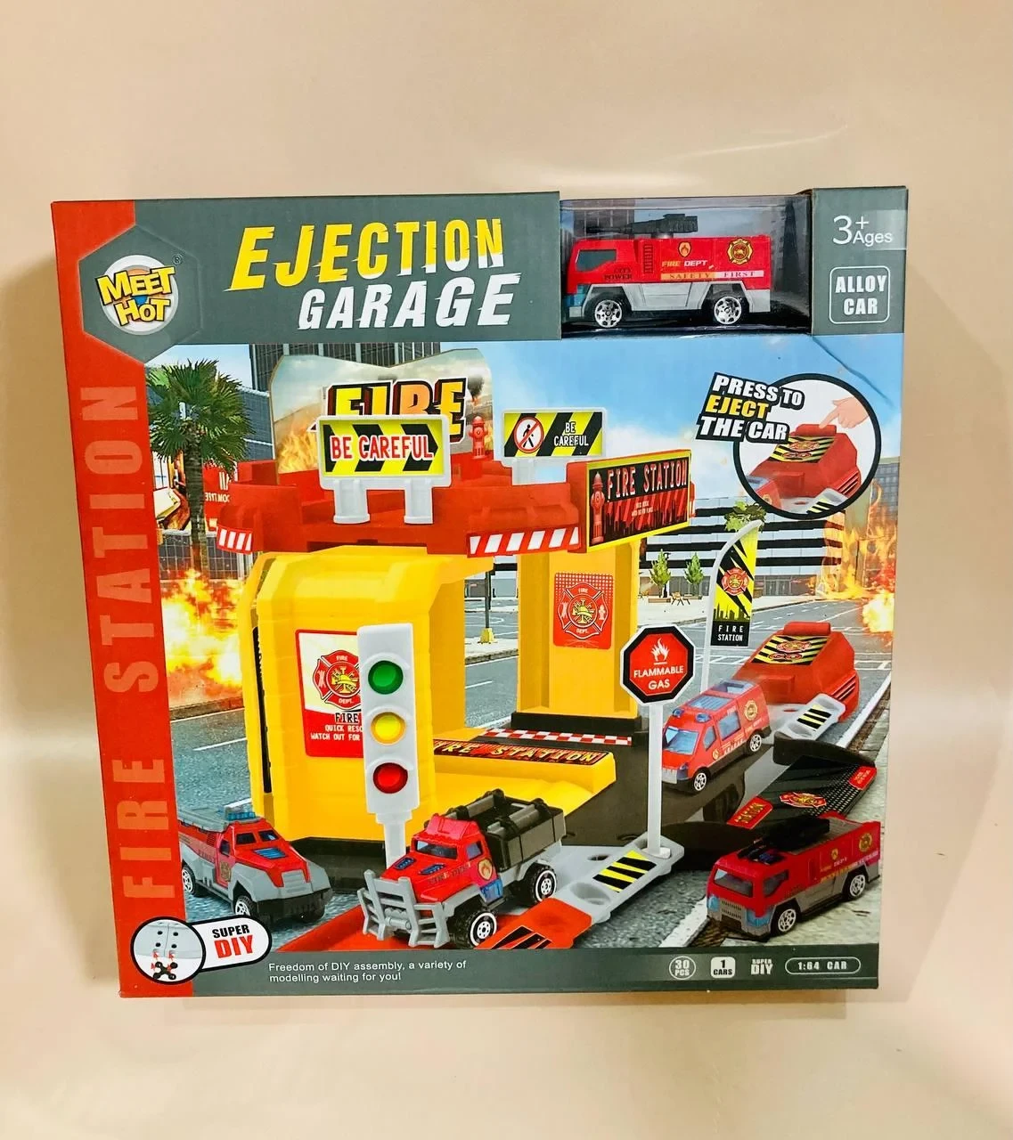 Игровой набор "Пожарная станция" с машинкой и катапультой (MH-098) - фото 2 - id-p71881194