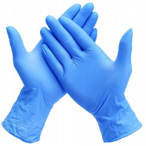 Перчатки нитриловые неопудренные MERCATOR темно-синие, размер М