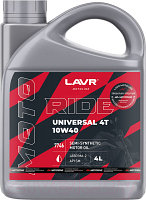 Моторное масло Lavr Moto Ride Universal 4T 10W40 SM / Ln7746