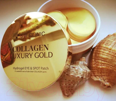 Патчи под глаза 3W Clinic Collagen Luxury Gold Hydrogel Eye&Spot Patch - фото 3 - id-p224475476