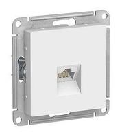 ATLASDESIGN РОЗЕТКА компьютерная RJ45, кат. 6A, механизм, БЕЛЫЙ