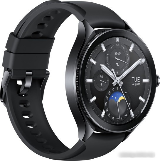 Умные часы Xiaomi Watch 2 Pro (черный, с черным силиконовым ремешком, международная версия) - фото 3 - id-p224478277