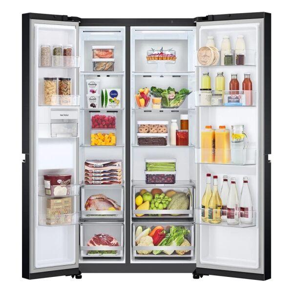 Холодильник Side by Side LG GC-B257SBZV (Side by Side) Графит - фото 3 - id-p224484796