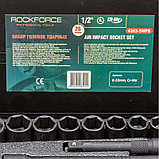 Набор инструментов ударных RockForce RF-4263-5MPB 26пр. 1/2''(6гр.) (8-32мм, Cr-Mo), в металлическом кейсе, фото 4