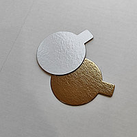 Подложка золото/жемчуг 1,5 мм с держателем 80 мм