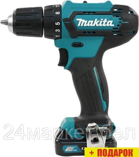 Дрель-шуруповерт Makita DF333DYX14 (с 2-мя АКБ, кейс +набор оснастки) - фото 1 - id-p224486010