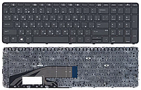 Клавиатура для ноутбука HP Probook 450 G3 черная, с рамкой