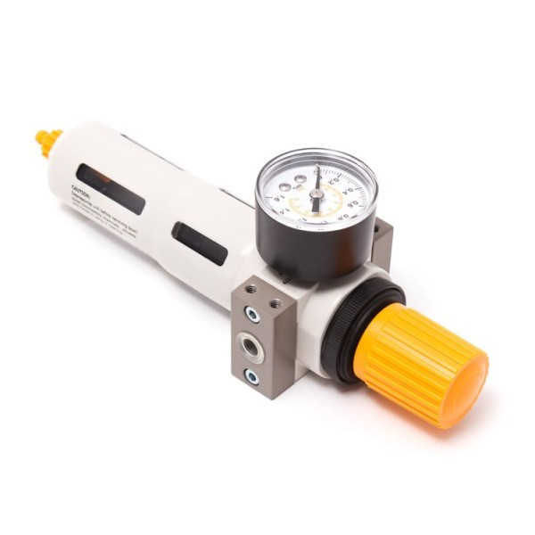 Фильтр-регулятор с индикатором давления для пневмосистемы 1/8 (пропускная способность:800 л/мин, давление max: - фото 1 - id-p224486664