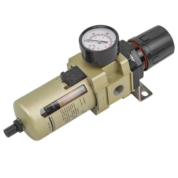 Фильтр-регулятор с индикатором давления для пневмосистем 3/8 (10Мк, 4000 л/мин, 0-10bar,раб. температура - фото 1 - id-p224487306