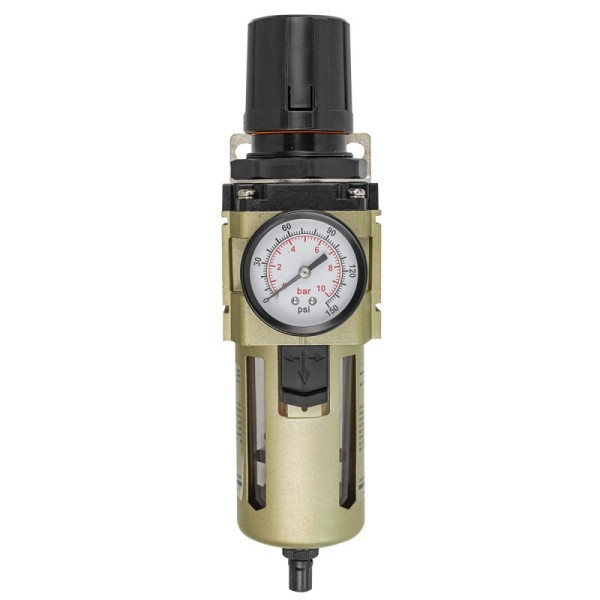 Фильтр-регулятор с индикатором давления для пневмосистем 1/2 (10Мк, 4000 л/мин, 0-10bar,раб. температура - фото 3 - id-p224487347