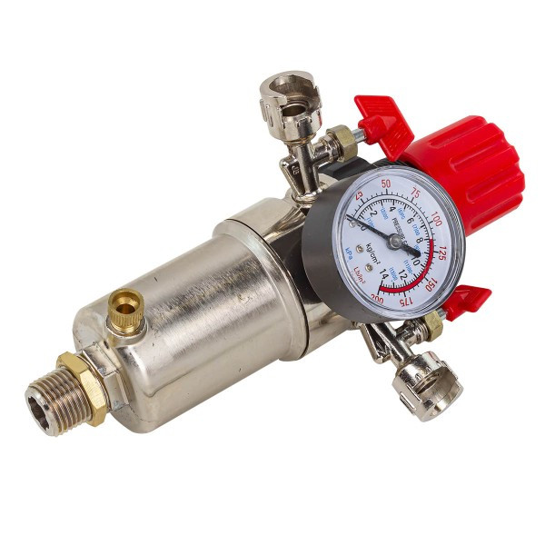 Фильтр-регулятор с индикатором давления для пневмосистем с б/с поворотными и краниками(10Мк, 800 л/мин, - фото 1 - id-p224487363