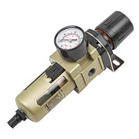 Фильтр-регулятор с индикатором давления для пневмосистем 1/4 (10Мк, 2000 л/мин, 0-10bar,раб. температура