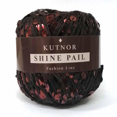 Королевские пайетки Kutnor Shine Pail цвет 25 коричневый с пайетками винного оттенка