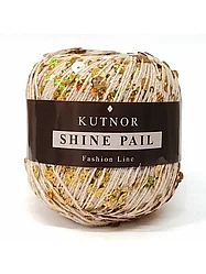 Королевские пайетки Kutnor Shine Pail цвет 150 кремовый с пайетками золото голографик