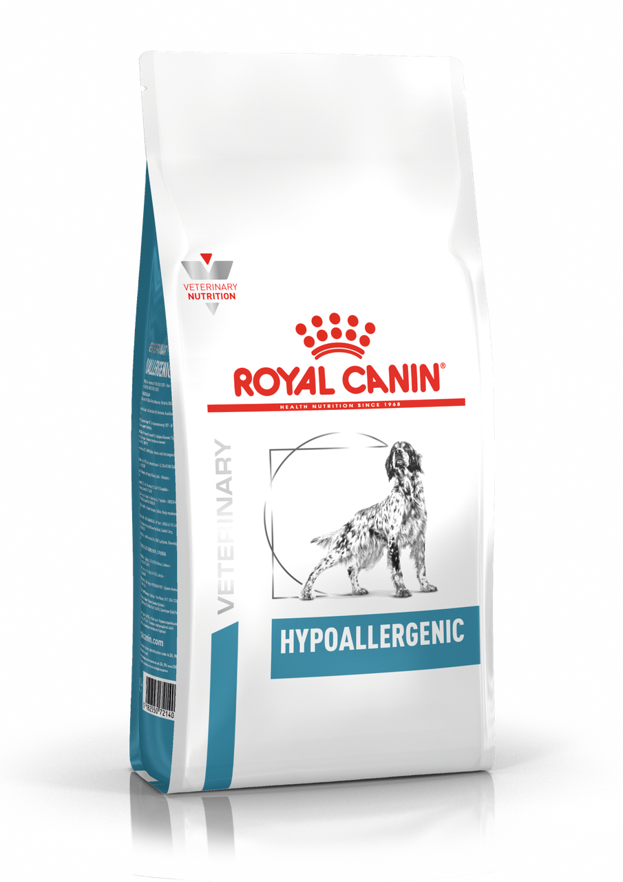 Сухой корм-диета Royal Canin Hypoallergenic для собак средних и крупных пород с пищевой аллергией 2кг.