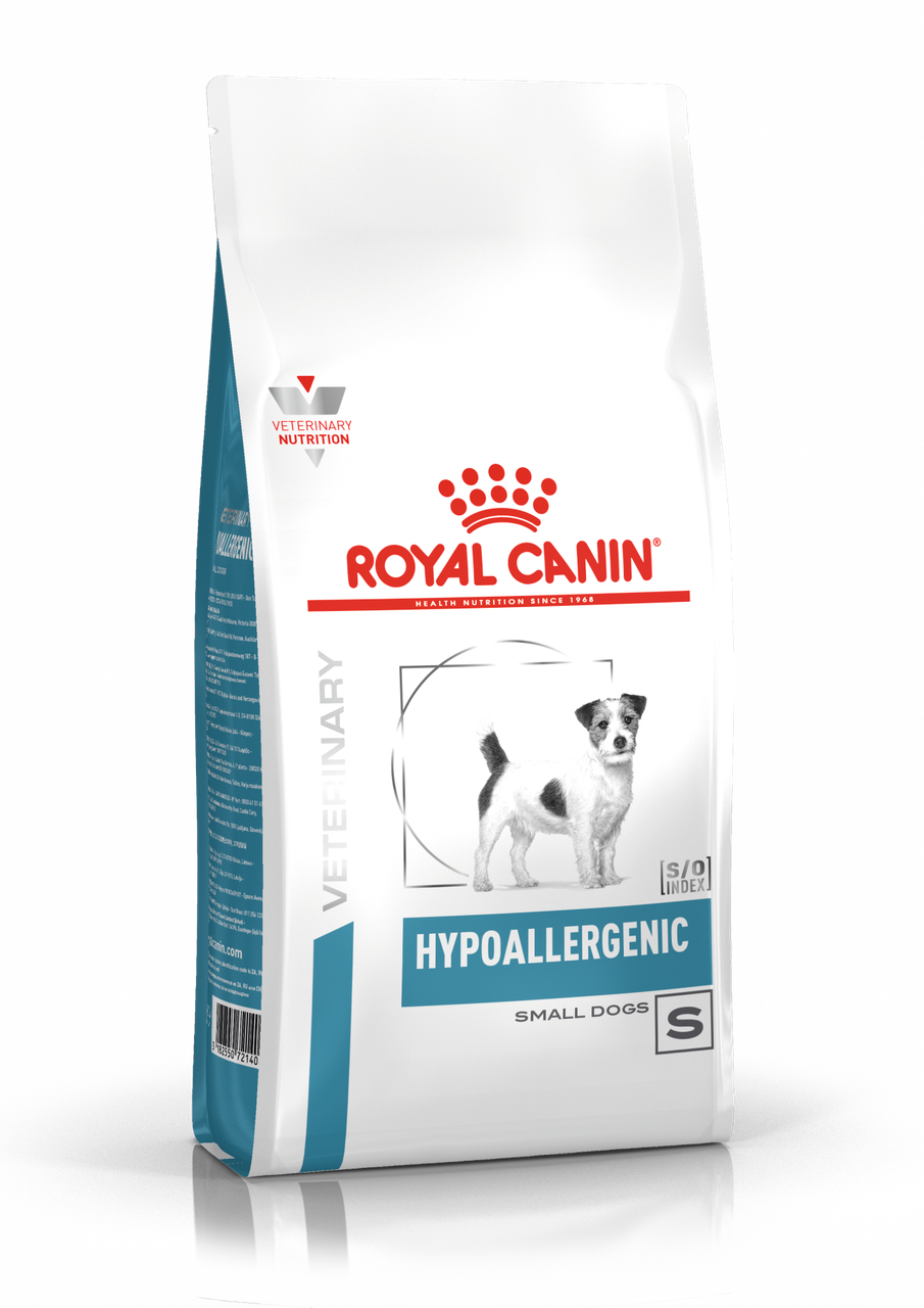 Сухой корм-диета Royal Canin Hypoallergenic Small Dog для собак мелких пород с пищевой аллергией 1кг.