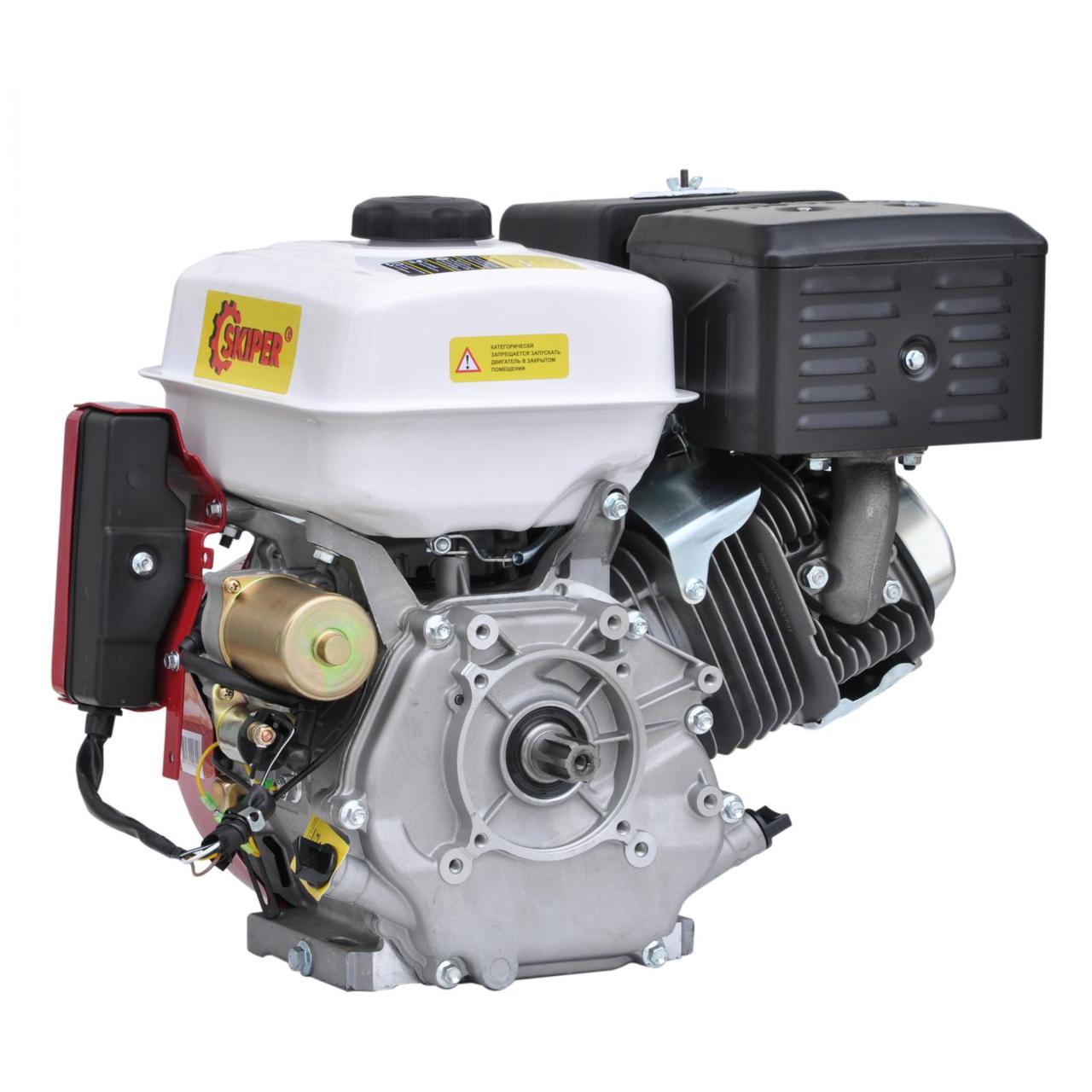 Двигатель бензиновый SKIPER N188F/E(SFT) (электростартер) (13 л.с., шлицевой вал диам. 25мм х40мм) - фото 2 - id-p210120982