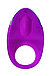 Виброкольцо с ресничками перезаряжаемое JOS  RICO, Силикон, Фиолетовый, 9 см, фото 2
